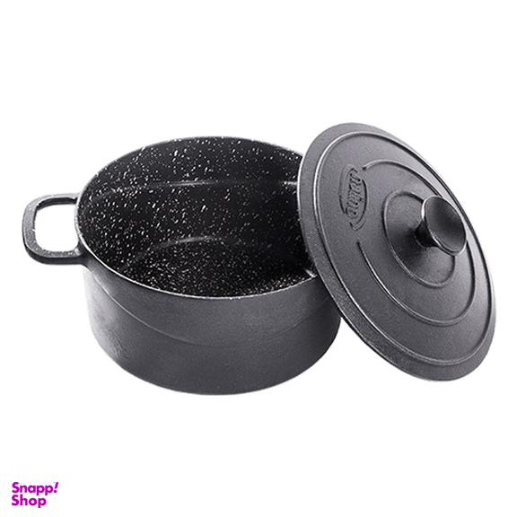 قابلمه چدن نالینو مدل درب چدن سایز 18
