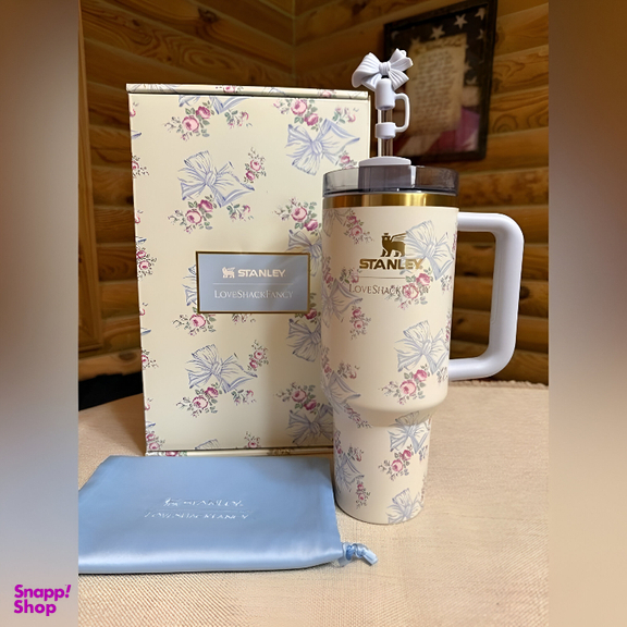 تراول ماگ استنلی مدل tumbler آبی جعبه کادویی ظرفیت 1180 میلی لیتر