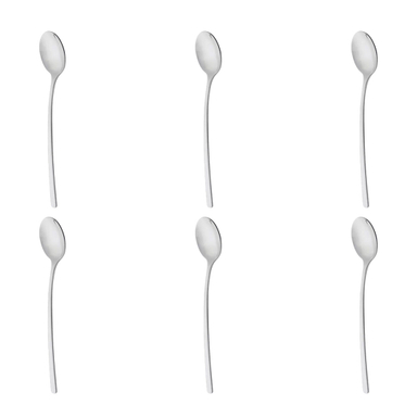 قاشق سوپ خوری ناب استیل مدل رجینا بسته 6 عددی