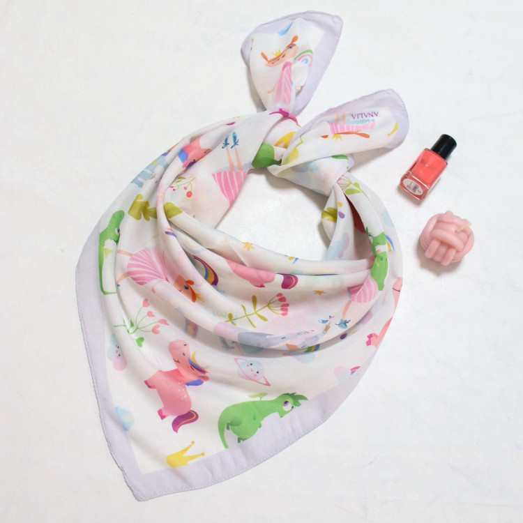 روسری دخترانه طرح دختر کد ANA10225