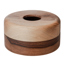 جا دستمال کاغذی چوب گردو مدل تالو کد 0130