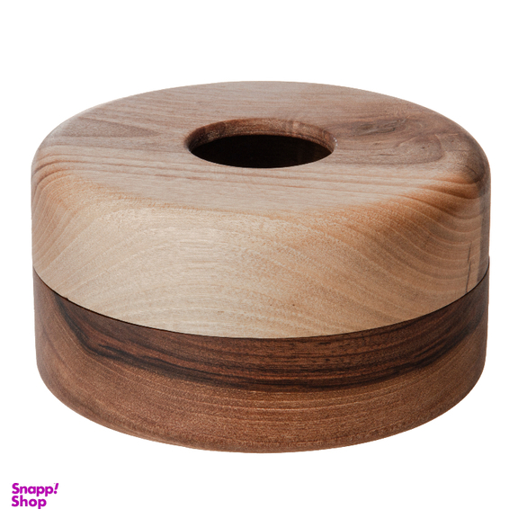 جا دستمال کاغذی چوب گردو مدل تالو کد 0130