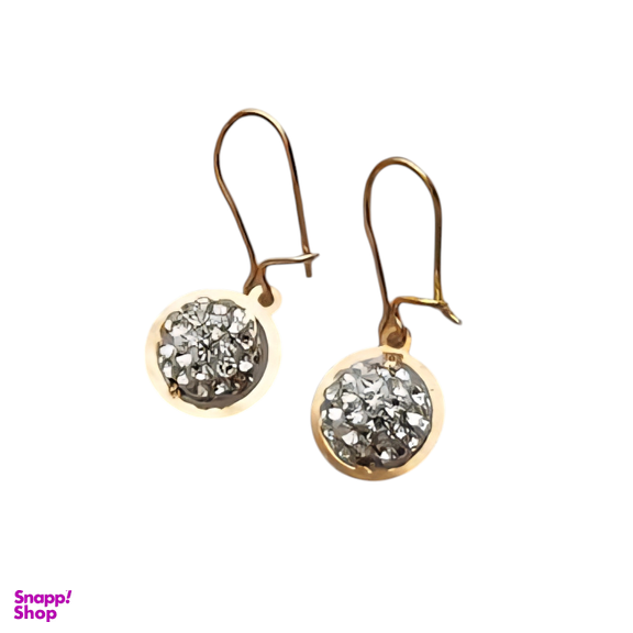 گوشواره طلا 18 عیار زنانه طرح سواروسکی کد 6756