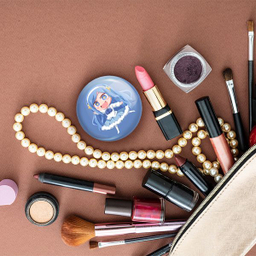 آینه جیبی خندالو طرح تاچیبانا انیمه اوماروچان Umaru Chan مدل تاشو کد 18505