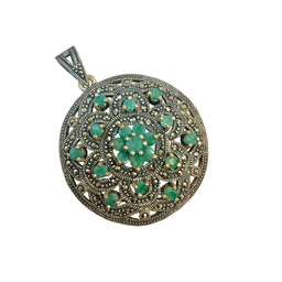 پلاک گردنبند نقره 925 عیار زنانه طرح عثمانی کد 45013 PLK