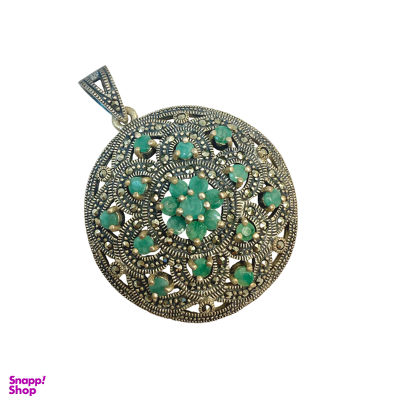 پلاک گردنبند نقره 925 عیار زنانه طرح عثمانی کد 45013 PLK