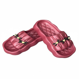 دمپایی زنانه طرح هیوا نگاران رنگ زرشکی