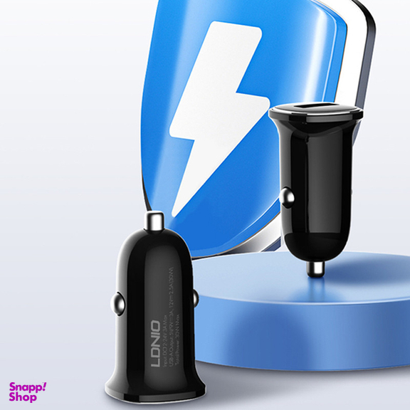 شارژر فندکی 30 وات الدینیو مدل C105 به همراه کابل USB-C