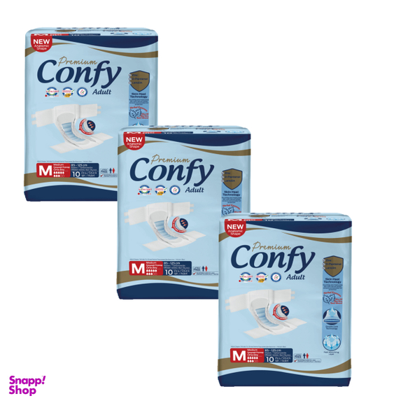 پوشک بزرگسال کانفی کد Pa7406 سایز مدیوم مجموعه 3 عددی
