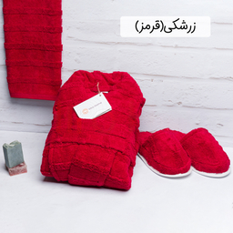 سرویس حوله پالتویی 3 تکه هیرو طرح سالوینو سایز 135 سانتی‌ متر