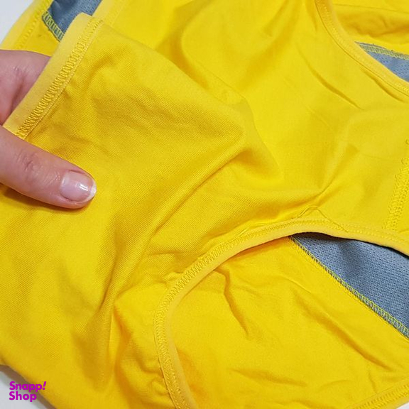 شورتکس زنانه ماییلدا مدل دولایه کد 4920-489 رنگ زرد