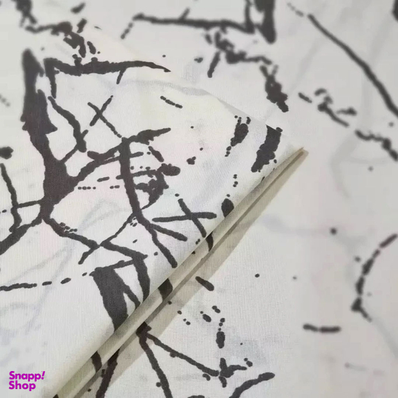 کاور تشک مهمان مدل سنگ مرمر سایز 100×195 سانتی متر به همراه روبالشی