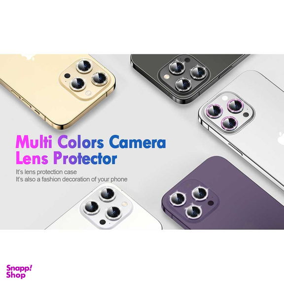 محافظ لنز دوربین بوف مدل Diamond-Luxury مناسب برای گوشی موبایل اپل iphone 14 Pro Max / 14 Pro
