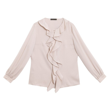 شومیز زنانه برنس مدل فرشته رنگ کرم