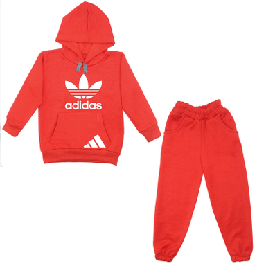 ست هودی و شلوار پسرانه مدل A114 رنگ قرمز