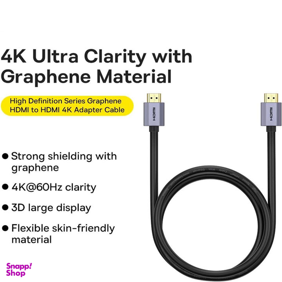 کابل HDMI باسئوس مدل 4K@60Hz Ultra Clarity طول 2 متر