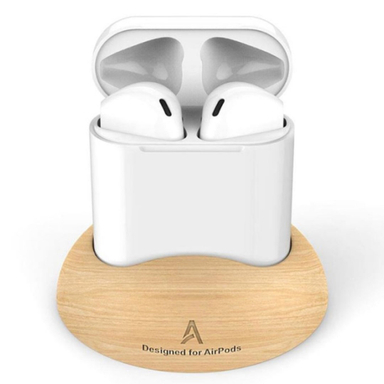 استند چوبی رومیزی ایرپاد آهااستایل مدل PT16 Stand مناسب Airpods 2nd Generation