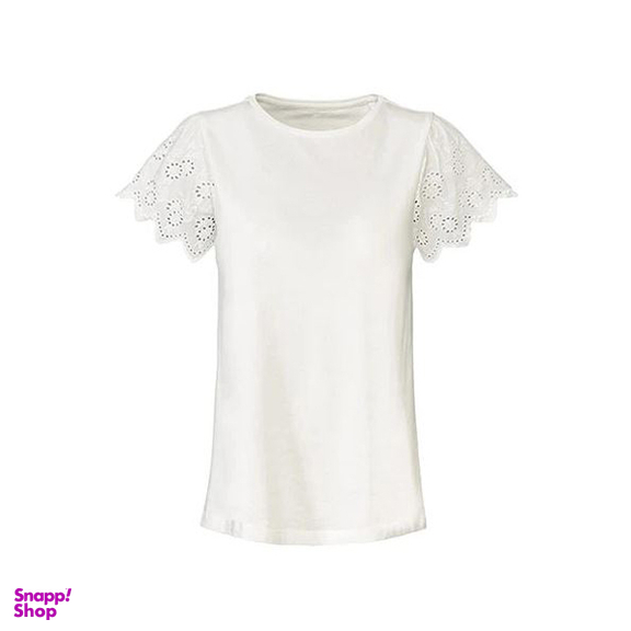 تیشرت زنانه اسمارا کد Z-YC43 رنگ سفید