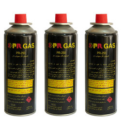 کپسول گاز مسافرتی 210 گرم پارس رگولاتور مدل PR-250 بسته 3 عددی