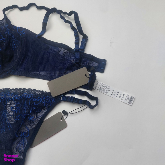 ست سوتین و شورت زنانه برتا کد 2020NY رنگ سرمه ای