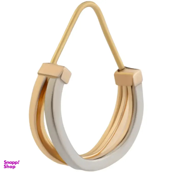 گوشواره طلا 18 عیار زنانه داریم مدل حلقه ای