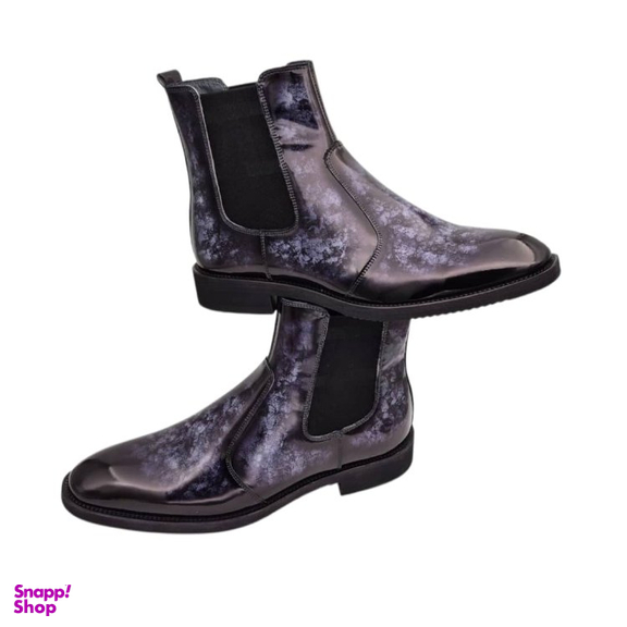 بوت مردانه چرم ریباری مدل X1 رنگ سرمه ای