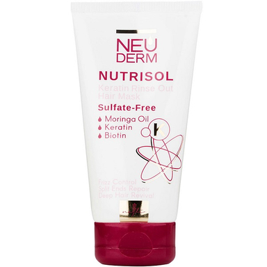 ماسک مو کراتینه فاقد سولفات نئودرم مدل Nutrisol حجم 150 میلی لیتر