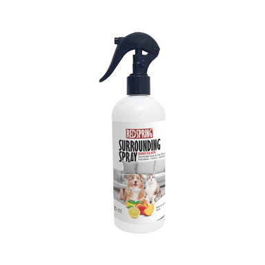 اسپری ضدعفونی کننده و لکه بر محیط رداسپرینگ مدل Surrounding Spray رایحه هلو لیمو حجم 500 میلی لیتر