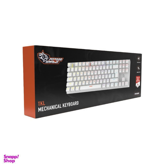 کیبورد بی سیم مخصوص بازی پرودو مدل Low-Profile Mechanical TKL Rainbow