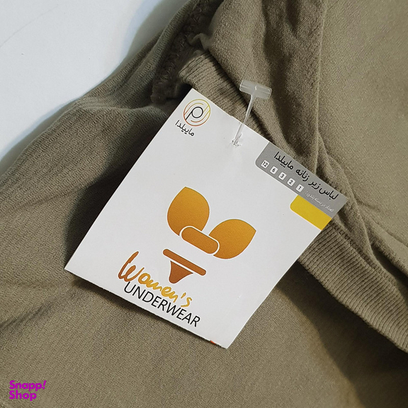 کراپ تاپ زنانه ماییلدا مدل بند سیلیکونی پددار کد 4980 رنگ نسکافه ای