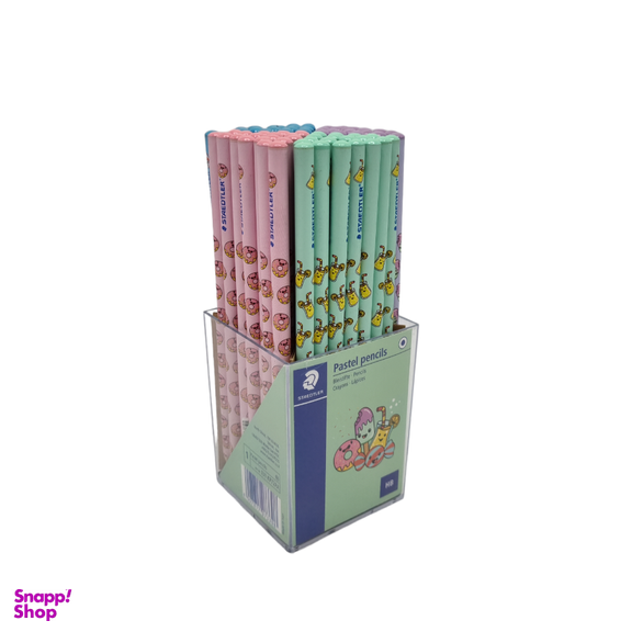 مداد استدلر مشکی طرح پاستلی لیوان 72 عددی کد 131kp72pa