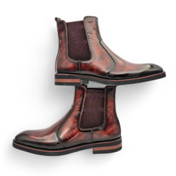 بوت مردانه چرم ریباری مدل X1 رنگ قهوه ای عسلی