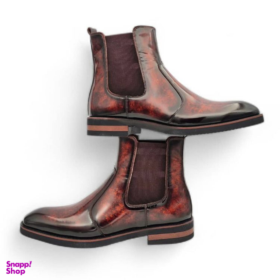 بوت مردانه چرم ریباری مدل X1 رنگ قهوه ای عسلی