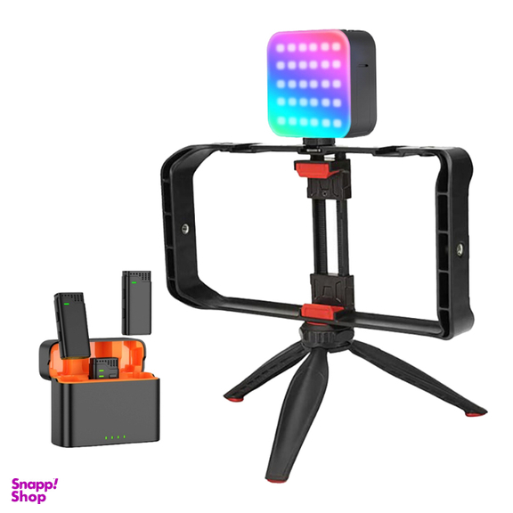 کیت پایه و نور و میکروفون جی ماری مدل A-kit34