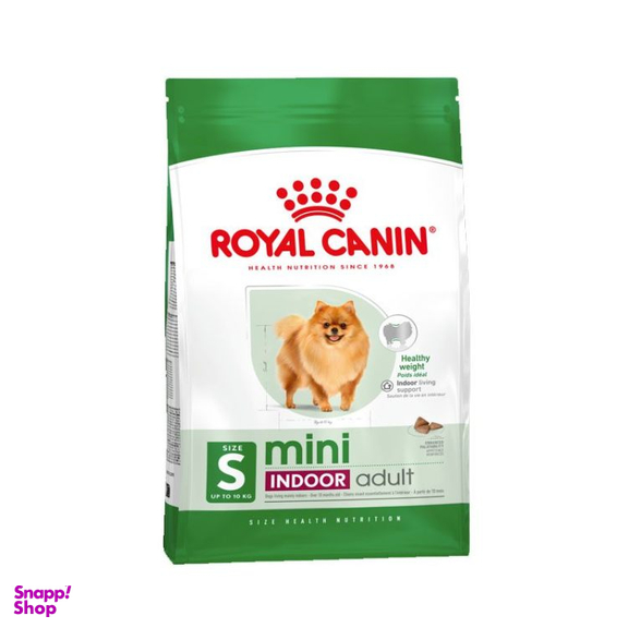 غذای خشک سگ رویال کنین مدل مینی ایندور ادالت کد 34 وزن 1.5 کیلوگرم