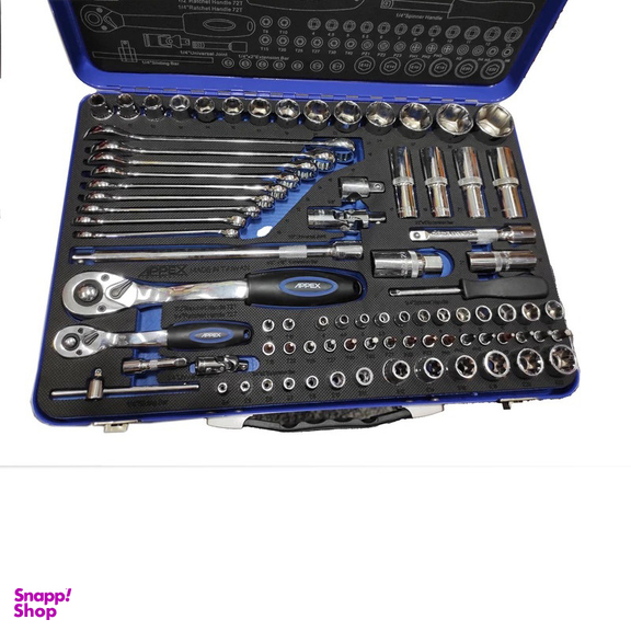 آچار بکس اپکس مدل SMT-1/2-1/4INCH-APX-1582 مجموعه 82 عددی