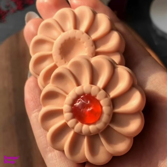 کاتر فشاری شیرینی پزی به گز مدل گل فلورا مجموعه 2 عددی