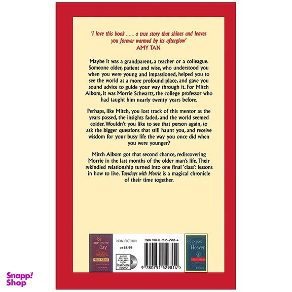 کتاب ‎Tuesdays with Morrie اثر میچ آلبوم نشر شیلر