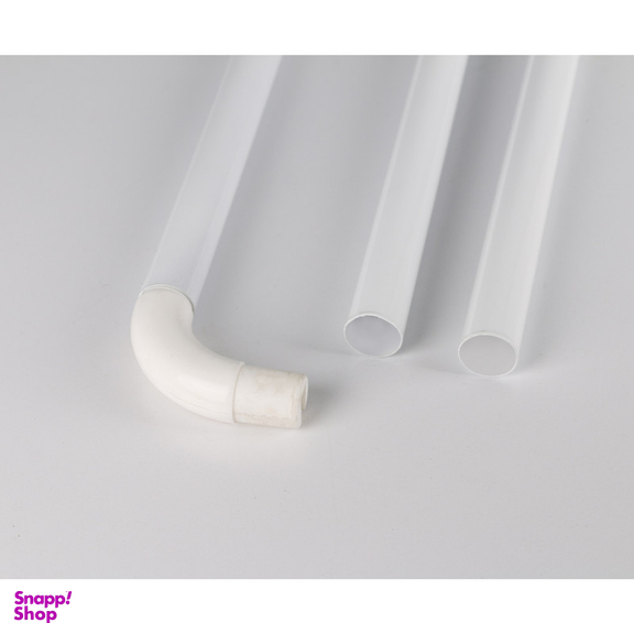 میله پرده حمام پیسو مدل U-AL سایز 90x90 سانتی متر