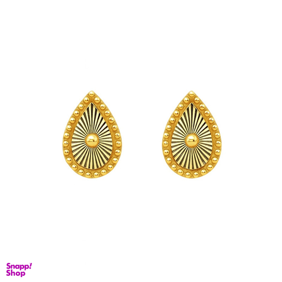 گوشواره میخی طلا 18 عیار زنانه زرلاین مدل ونکلیف قطره کد E-500001