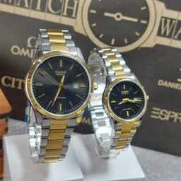 ساعت مچی عقربه ای سیتیزن مدل MTP-S392G رنگ طلایی نقره ای