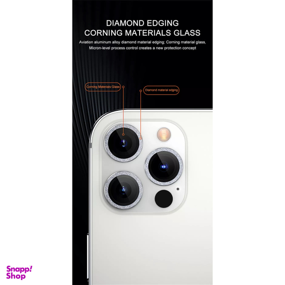 محافظ لنز دوربین بوف مدل Diamond-Luxury-G مناسب برای گوشی موبایل اپل iphone 13 Pro Max / 13 Pro