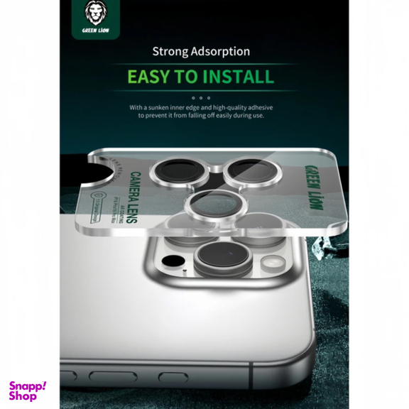 محافظ لنز دوربین گرین لاین مدل HD Plus مناسب برای گوشی موبایل اپل iPhone 16 Pro / 16 Pro Max