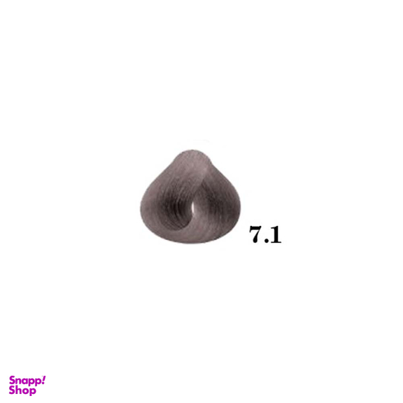 رنگ مو فیدل اکسلنت شماره 7.1 رنگ بلوند دودی متوسط حجم 100 میلی لیتر