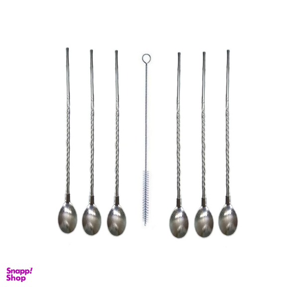 قاشق شربت خوری کد 1003 به همراه فرچه مجموعه 7 عددی