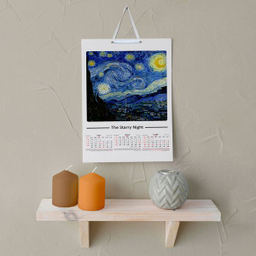 تقویم دیواری سال 1403 خندالو مدل ونگوک Van Gogh کد A1