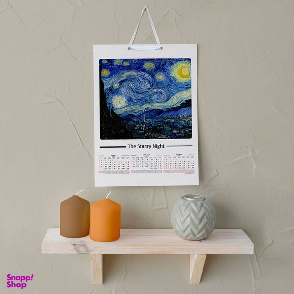 تقویم دیواری سال 1403 خندالو مدل ونگوک Van Gogh کد A1