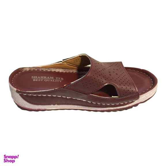 دمپایی زنانه شهرام طب مدل مهتاب رنگ زرشکی