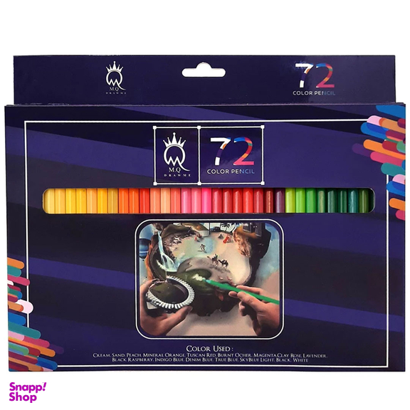 مداد رنگی 72 رنگ ام کیو کد 00072G