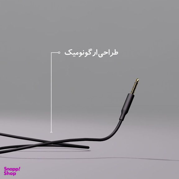 هندزفری باسیم کلومن مدل KE-001 مشکی طول 1.2 متر